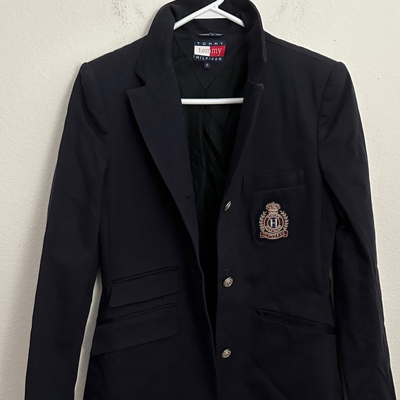 Tommy Hilfiger Navy Blazer with Crest - Picture 1 of 7